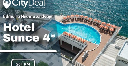 NEUM | Mjesto za savršen odmor: Uživajte u odmoru za dvije osobe sa uključenim polupansionom u Hotelu Sunce 4*