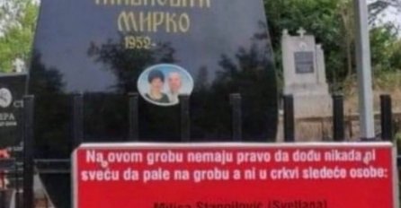 MIRKO JE DIGAO SEBI SPOMENIK, A ISPOD STAVIO SPISAK LJUDI KOJI MU NE SMIJU DOĆI NA GROB: Pogledajte ko je na spisku, O OVOME BRUJI SRBIJA!