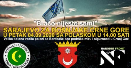 Sarajevo danas izlazi na proteste zbog Bošnjaka u Crnoj Gori: Braćo nijeste sami!