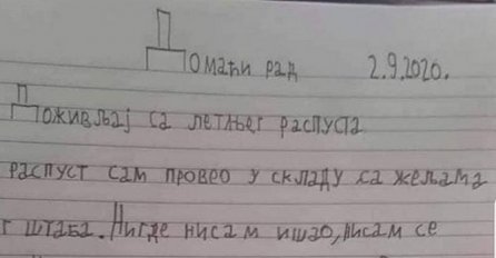 UČITELJICA SE ŠOKIRALA ZADAĆOM JEDNOG DJEČAKA, CIJELI BALKAN BRUJI O OVOM SASTAVU: "Kako sam proveo ljetni raspust"