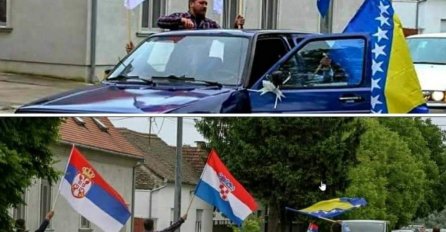 BOSANSKA, SRPSKA I HRVATSKA ZASTAVA VIJORE NA OVOJ SVADBI: A tek da čujete GDJE JE OVO SNIMLJENO