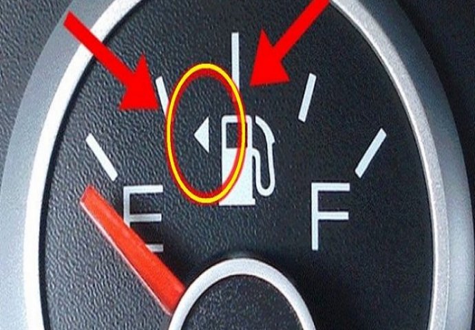 SVAKI AUTOMOBIL JE IMA: Znate li šta pokazuje strelica pored oznake za gorivo? NISMO IMALI POJMA