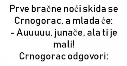 VIC DANA: Prva bračna noć