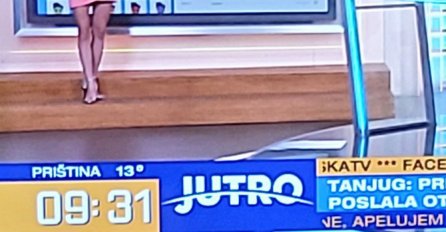 CIJELA SRBIJA GLEDA U VODITELJICU VREMENSKE PROGNOZE: Čekajte da vidite GORNJI DIO slike, SVE ĆE VAM BITI JASNO! (FOTO)