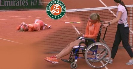 TUGA NA ROLAND GARROSU, IZVELI SU JE U KOLICIMA: Vrišti od bolova, GLEDATELJI U SUZAMA GLEDALI SNIMAK (VIDEO)