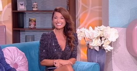 DEKOLTE PRAZAN, NOGE KAO ČAČKALICE - Evo kako Sanja Marinković izgleda NAKON RAZVODA: Pojavila se JOŠ MRŠAVIJA U EMISIJI! (FOTO)