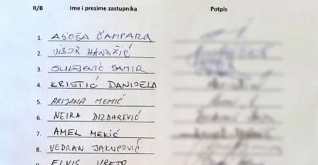 "Četvorka" i Aljoša Čampara predali zahtjev s 18 potpisa za smjenu Vlade Kantona Sarajevo