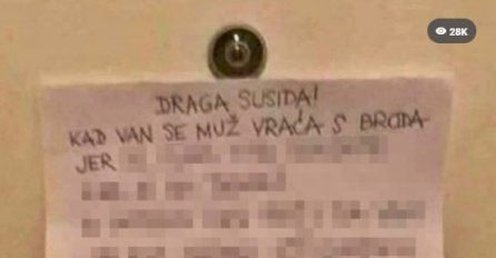HRVATICI MUŽ RADI NA BRODU, A SAD JE NA ULAZNIM VRATIMA SAČEKALA OVA PORUKA - moli Boga da joj muž ne sazna