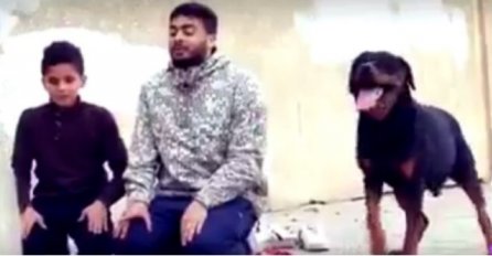 PUSTILI OPASNOG PSA NA MUSLIMANE DOK KLANJAJU I POGLEDAJTE ŠTA SE DESILO: Ovo je uradio pas kada je došao do njih