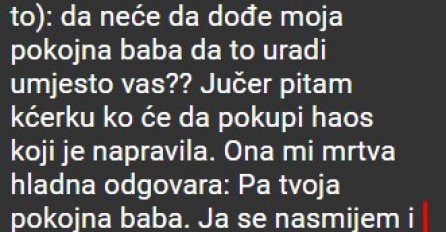 "Imam običaj da kažem djeci kad neće nešto da urade"