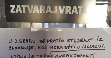 STUDENT SE VRATIO IZ SLOVENIJE: A evo šta je stanare dočekalo NA ULAZU U ZGRADU, kad vidite CIJELU SLIKU NEĆETE VJEROVAT VLASTITIM OČIMA! (FOTO)