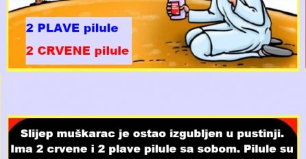 OVU MOZGALICU MOGU SAMO RIJETKI RIJEŠITI: Slijep muškarac je ostao izgubljen u pustinji
