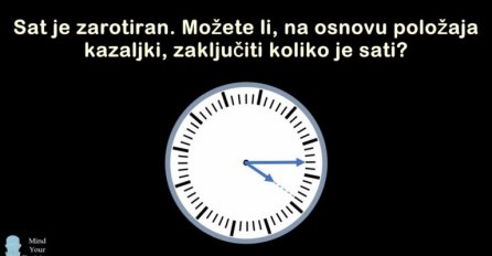 SAT JE ZAROTIRAN: Možete li na osnovu položaja kazaljki reći KOLIKO JE SATI? JOŠ NIKO NIJE USPIO