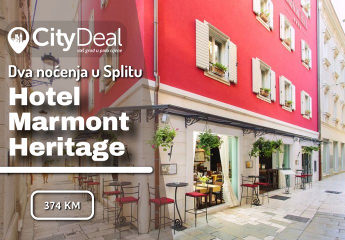 Uživajte u hotelu Marmont Heritage 4* koji je smješten u srcu najljepšega grada na Mediteranu, grada Splita!