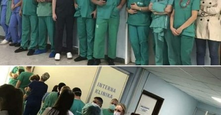 "DANAS JE DAN KAD I MUŠKARCI PLAČU" SLIKA IZ KLINIČKOG CENTRA CRNE GORE OBILAZI DRUŠTVENE MREŽE: Ljekari se opraštaju od Amfilohija