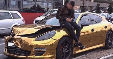 BESPOSLIČAR IZ SLUPANOG PORŠEA OPET ŠOKIRA: Pokazao GLAVU RAZBIJENU  (FOTO)