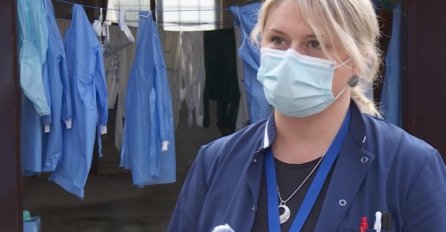 OVO JE SLIKA SUROVE REALNOSTI Jednokratna odijela ne bacaju u smeće, već ih dezinfikuju, suše i opet oblače