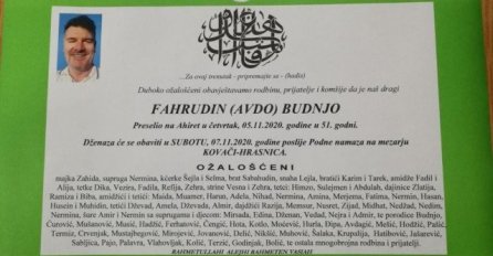 Na Podhrastovima preminuo Fahrudin Budnjo, izvršni direktor "EuroProneta"