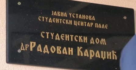 Nema ništa od skidanja ploče sa imenom Radovana Karadžića