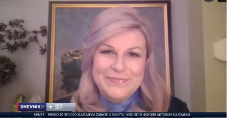 Kolinda se javila na televiziji u pussy bow bluzi: Pokazala DJELIĆ STANA (FOTO)