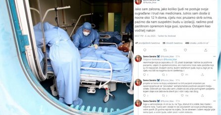 ŠIRI SE STATUS OČAJNE MEDICINSKE SESTRE: "Tužna sam, dođe mi da odustanem od profesije"