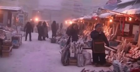 VIDEO KOJI ĆE VAS NAJEŽITI, POGLEDAJTE KAKO RUSI ŽIVE NA - 46 STEPENI: Sve je smrzlo, a evo šta ovi ljudi rade