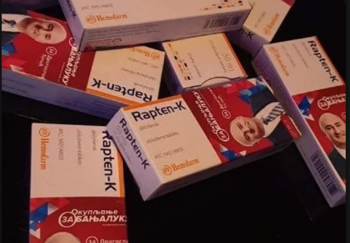 Kandidat SNSD-a u Banjoj Luci reklamira se na tabletama za bolove