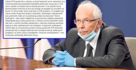 DOKTOR KON OGLASIO SE PRED SJEDNICU KRIZNOG ŠTABA: Evo šta je rekao