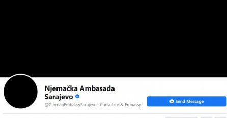 Stranica Njemačke ambasade u Sarajevu "obojena u crno": U dubokoj žalosti zbog kolege koji je danas preminuo