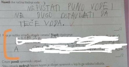 Koja je RAZLIKA IZMEĐU SMEĆA I OTPADA? Odgovor ovog UČENIKA postao viralni HIT - A EVO I ŠTA JE NAPISAO (FOTO)