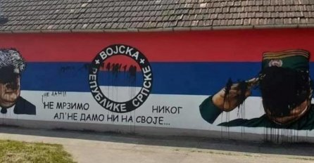 U Sremskoj Mitrovici uništen sramni mural sa likovima ratnih zločinaca Karadžića i Mladića - Evo šta na to kaže Dragan Bursać