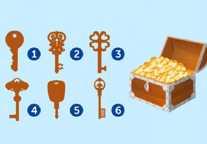 TEST LIČNOSTI KOJI SKIDA SVE MASKE: Izaberite ključ kojim biste zaključali kovčeg sa blagom