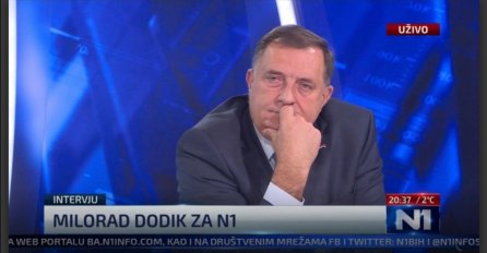 DODIK VIŠE OD 5 MINUTA PONAVLJAO ISTU REČENICU: Napravio cirkus na N1, Emela morala ranije da završi emisiju