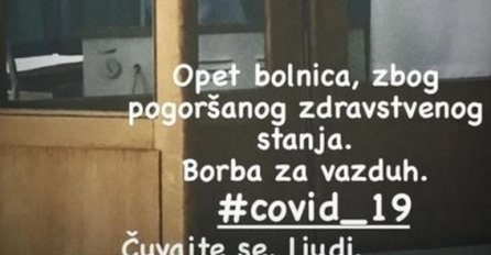 "OVO JE BORBA ZA VAZDUH" Pjevač završio u bolnici zbog korone, pogoršalo mu se zdravstveno stanje