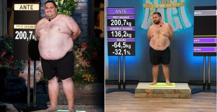 ANTE JE DOŠAO KAO NAJDEBLJI KANDIDAT SEZONE, SA 200 KILOGRAMA: Večeras se ovakav pojavio u finalu, ZGODAN KAO MANEKEN
