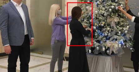 VUČIĆ POKAZAO OKIĆENU JELKU: A pored jelke najljepša djevojka koju ste ikada vidjeli! KAD SE OKRENULA SVIMA SU OČI STALE (FOTO)