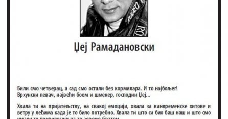 ACO PEJOVIĆ, SAŠA MATIĆ I ACA LUKAS NAPISALI ČITULJU ZA DŽEJA: Kad su ugledali ovo na kraju, svi ZAVRŠILI U SUZAMA!