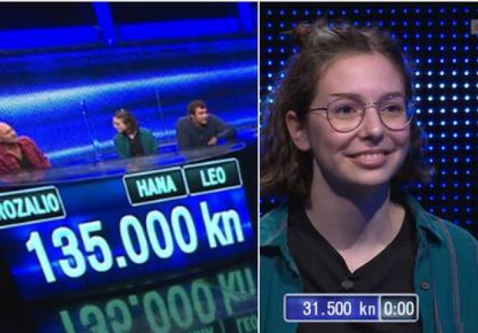 EVO KO JE HANA VLAHOV, RASTURILA U POTJERI I OSVOJILA 100.000 KUNA: Otkrila šta će uraditi s novcem 