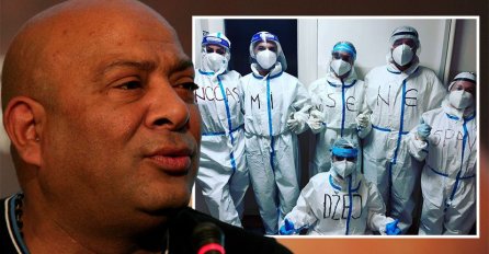 SLIKA MEDICINARA IZ SRBIJE HIT NA INTERNETU: Pogledajte šta su napisali na skafanderima, SVI ČEKAJU REAKCIJU PORODICE DŽEJA RAMADANOVSKOG