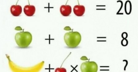 IAKO JE LAK ZADATAK, fora je doći do rješenja za manje od 20 sekundi! MOŽETE LI VI TO?