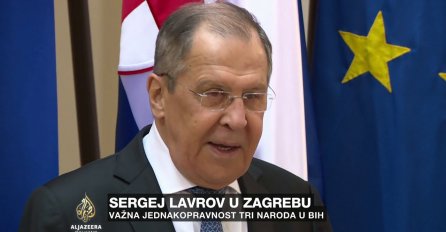 LAVROV danas stigao u Zagreb, i u Hrvatskoj govorio o BiH: "Mi smo apsolutno saglasni sa hrvatskom stranom da svaki konstitutivni narod treba izabrati svog zakonitog predstavnika"
