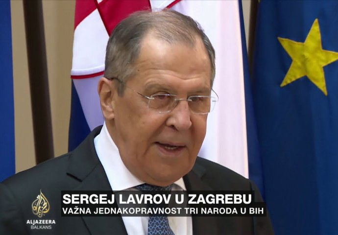 LAVROV danas stigao u Zagreb, i u Hrvatskoj govorio o BiH: "Mi smo apsolutno saglasni sa hrvatskom stranom da svaki konstitutivni narod treba izabrati svog zakonitog predstavnika"
