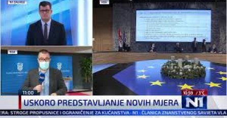 U 11 SATI SAOPŠTENE NOVE MJERE: Uvodi se zabrana kretanja  među županijama, ali i zabrana okupljanja ljudi iz više od dva kućanstva