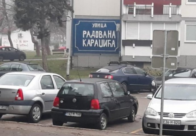 Grafit "Ulica Radovana Karadžića" osvanuo u banjalučkom naselju Starčevica