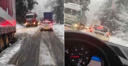 Snijeg već izazvao kolaps u saobraćaju: EVO GDJE JE NAJTEŽA SITUACIJA