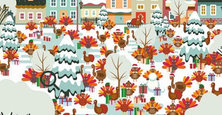 Možete li pronaći ćurku sa naočalama? REKORD ZA PRONALAZAK JE 7 SEKUNDI, više nikad niko nije uspio!