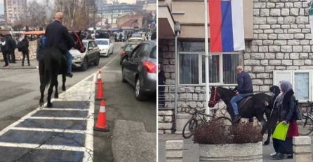 Novopazarcu žandari oduzeli vozilo, a sad jaše konja kroz grad: OBJAVLJEN HIT SNIMAK 
