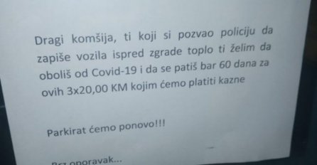 KOMŠIJI POŽELJELI DA “OBOLI OD KORONE” ZBOG KAZNI OD 60 KM