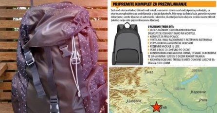 Budite pripremljeni za potres: Šta sve trebate imati u ruksaku?
