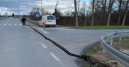 Pogledajte cestu kod Petrinje, pukla je od ZEMLJOTRESA (FOTO)